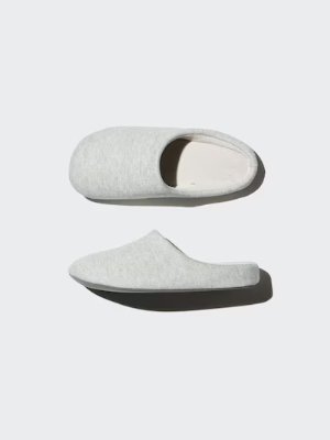 Two light gray slippers shown from top and side view on a plain background.