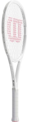 Full Pro Staff 97L V14.0 tennis racket in white, showing the head, strings, throat, and grip.