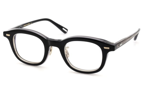 Black YUICHI TOYAMA plastic eyeglasses (YUICHI TOYAMA:5) shown at a three-quarter angle on a white background.